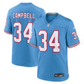 Men's Tennessee Titans Earl Campbell Light Blue Retired Player Alternate Game Jersey