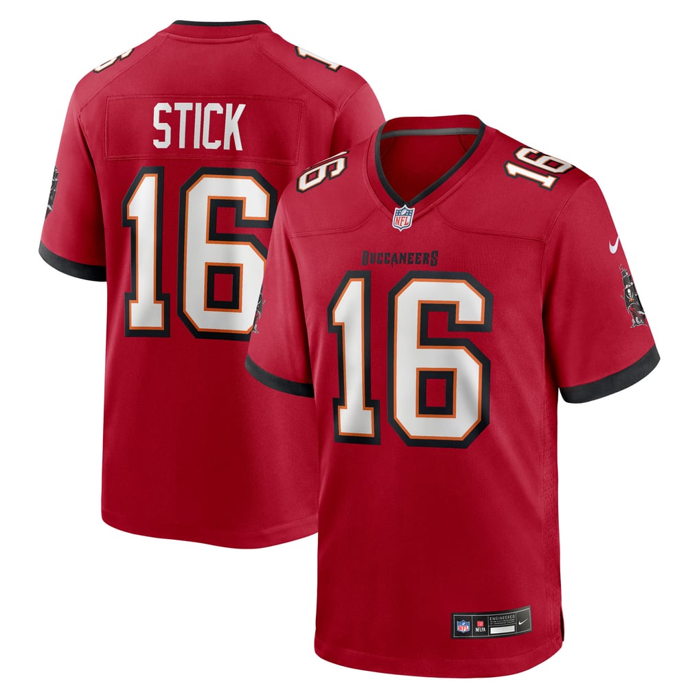 Men's Tampa Bay Buccaneers Easton Stick Red Team Game Jersey