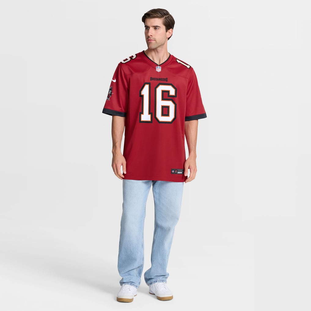 Men's Tampa Bay Buccaneers Easton Stick Red Team Game Jersey