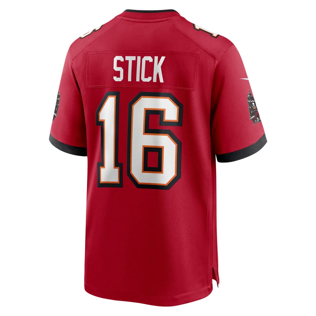 Men's Tampa Bay Buccaneers Easton Stick Red Team Game Jersey