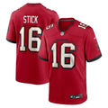 Men's Tampa Bay Buccaneers Easton Stick Red Team Game Jersey