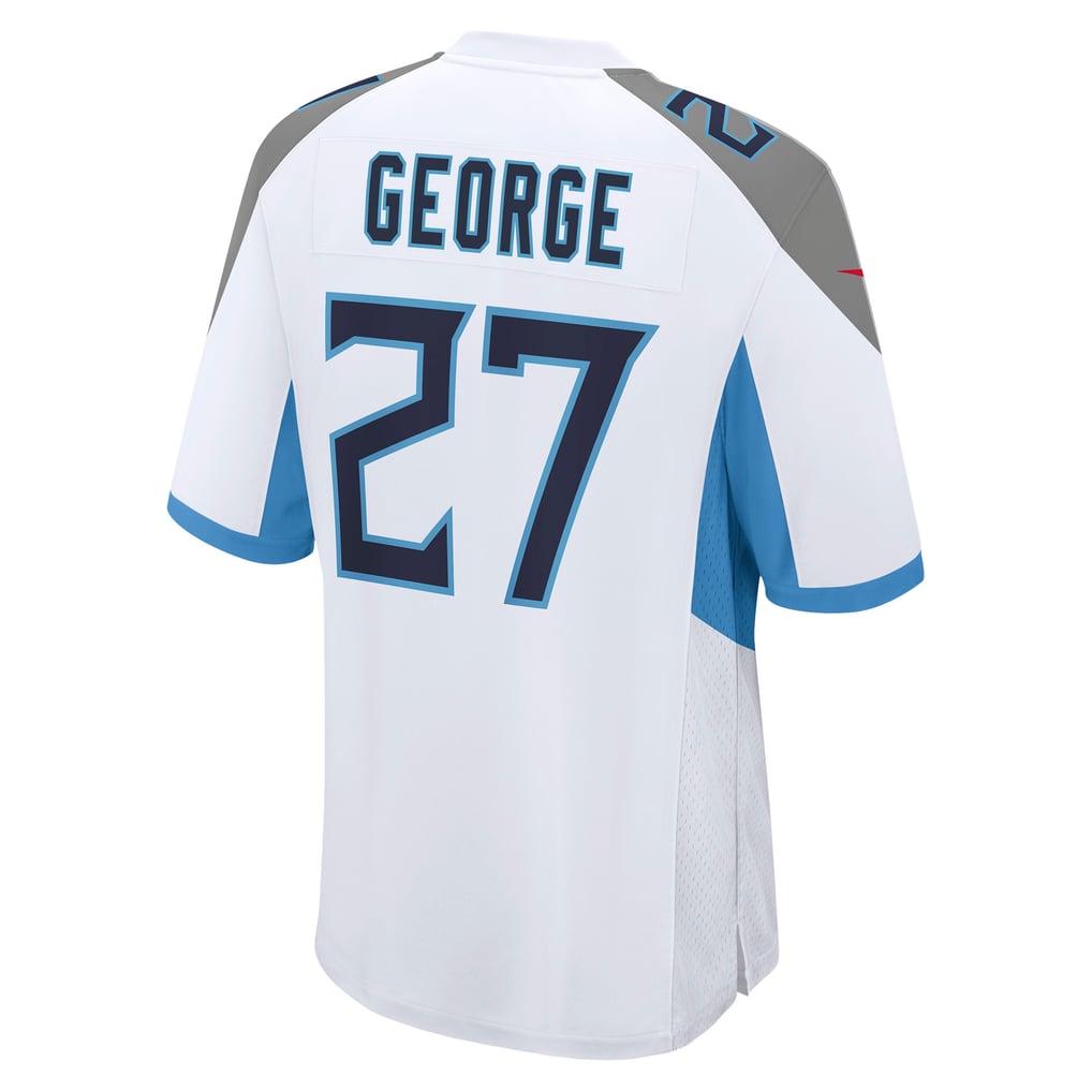 Men's Tennessee Titans Eddie George White Retired Player Game Jersey