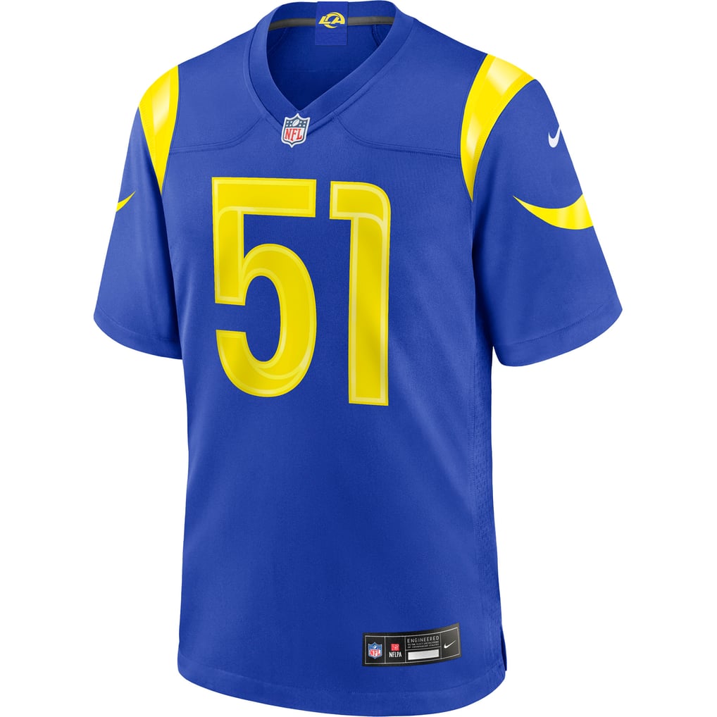 Men's Los Angeles Rams Eddie Walls III Royal Game Jersey