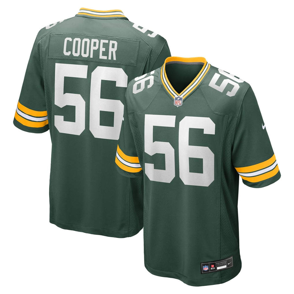 Men's Green Bay Packers Edgerrin Cooper Green Game Jersey