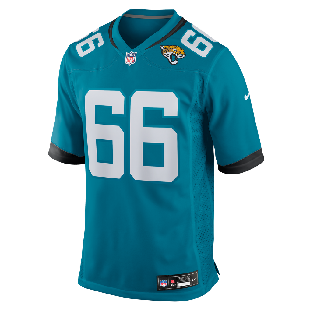 Men's Jacksonville Jaguars Eli Cox Teal Team Game Jersey