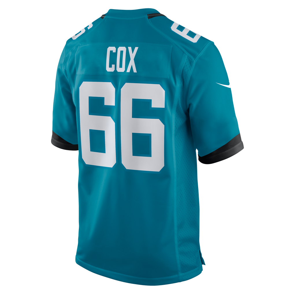 Men's Jacksonville Jaguars Eli Cox Teal Team Game Jersey