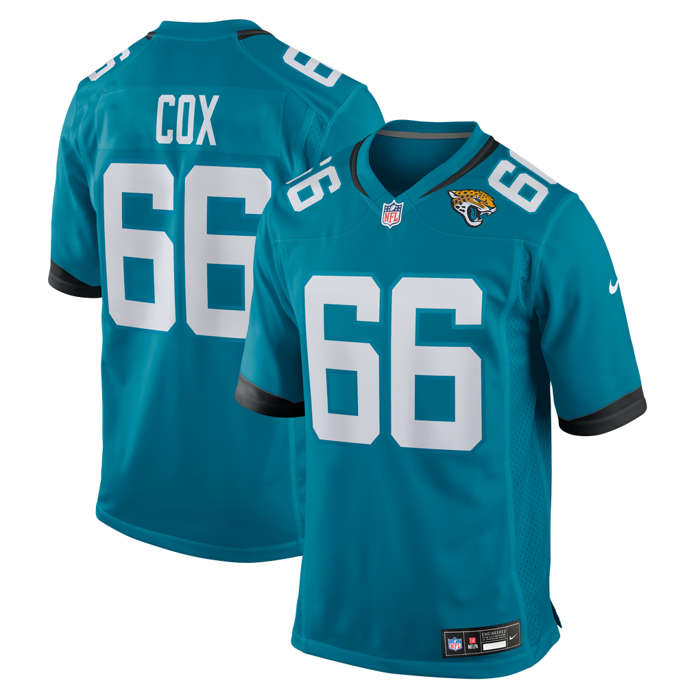 Men's Jacksonville Jaguars Eli Cox Teal Team Game Jersey