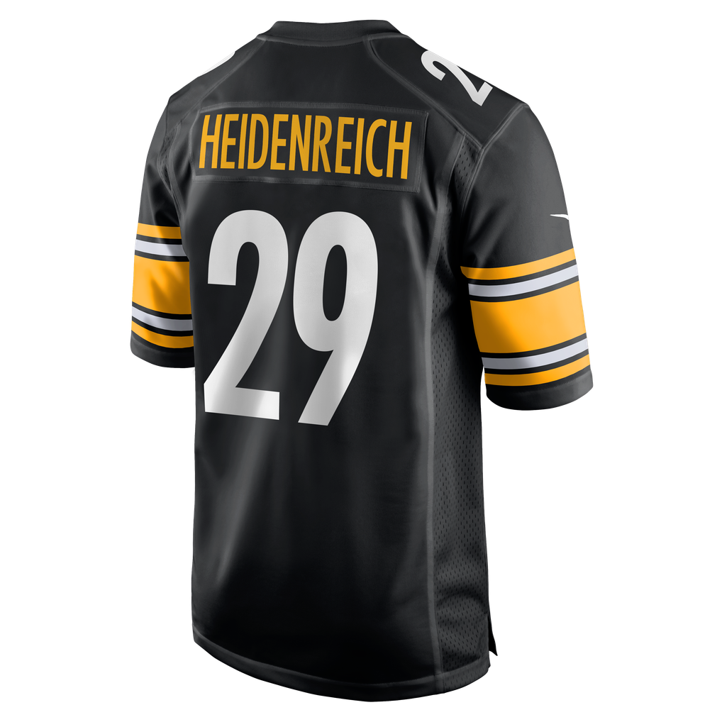 Men's Pittsburgh Steelers Eli Heidenreich Black Team Game Jersey