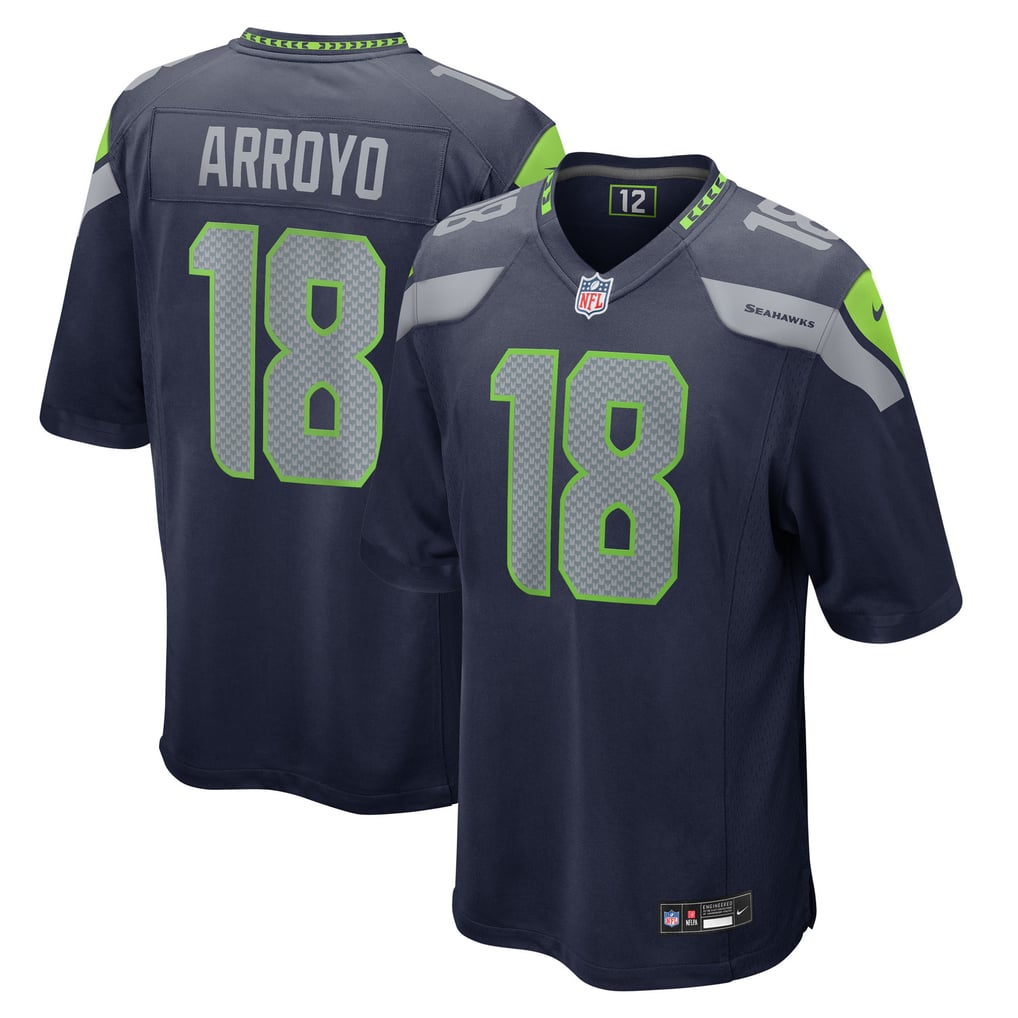 Men's Seattle Seahawks Elijah Arroyo College Navy Team Game Jersey