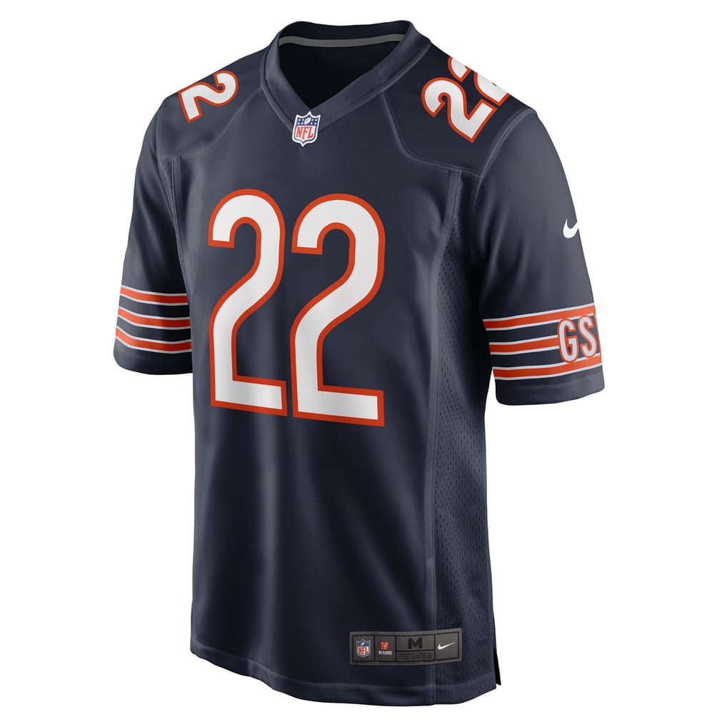 Men's Chicago Bears Elijah Hicks Navy Team Game Jersey