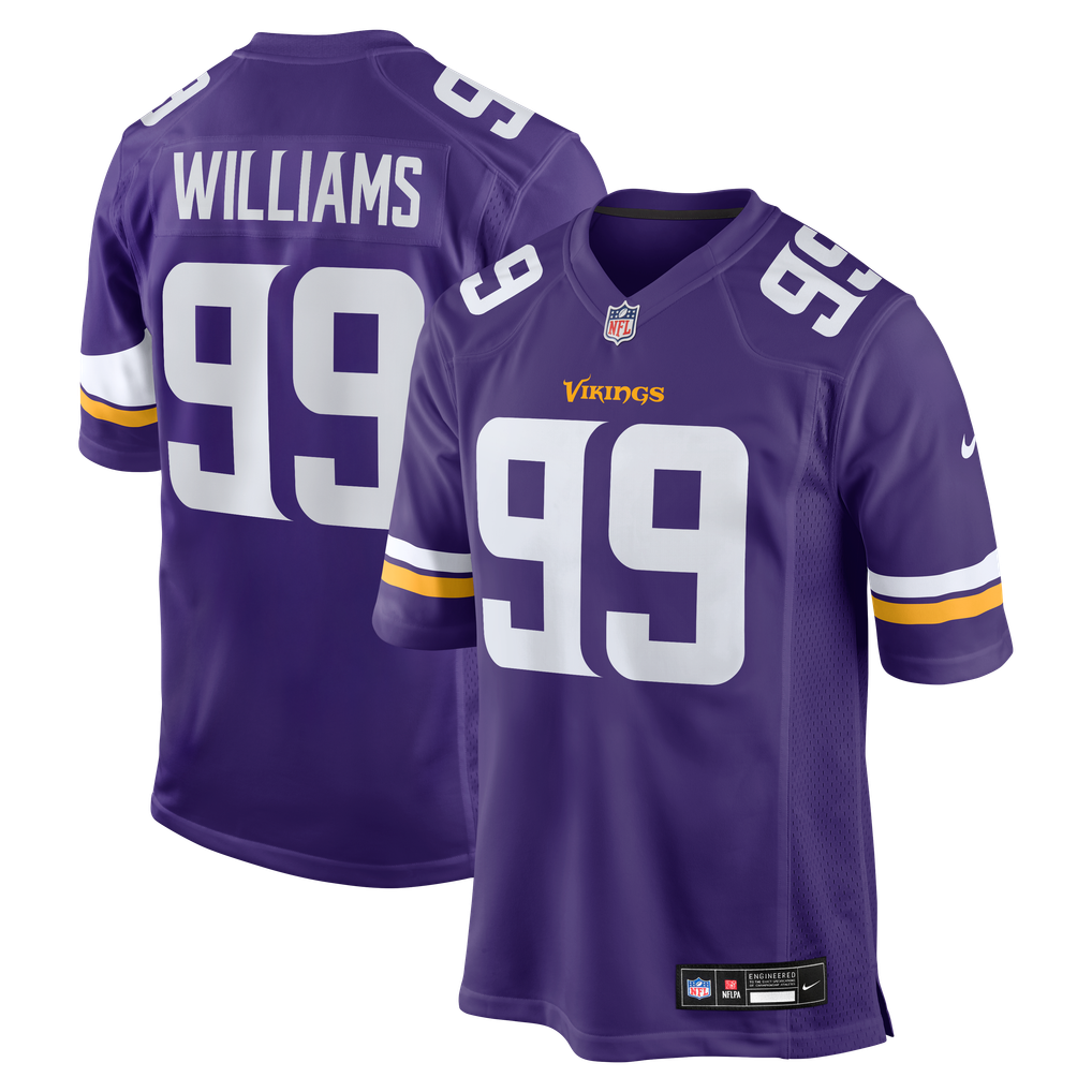 Men's Minnesota Vikings Elijah Williams Purple Team Game Jersey