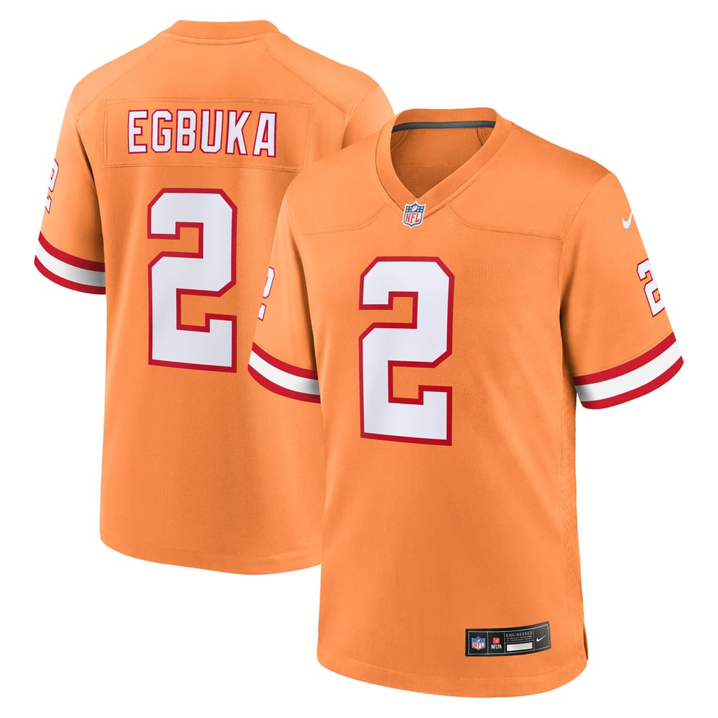Men's Tampa Bay Buccaneers Emeka Egbuka Creamsicle Alternate 2 Game Jersey
