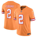 Men's Tampa Bay Buccaneers Emeka Egbuka Creamsicle Alternate Vapor F.U.S.E. Stitched Limited Jersey