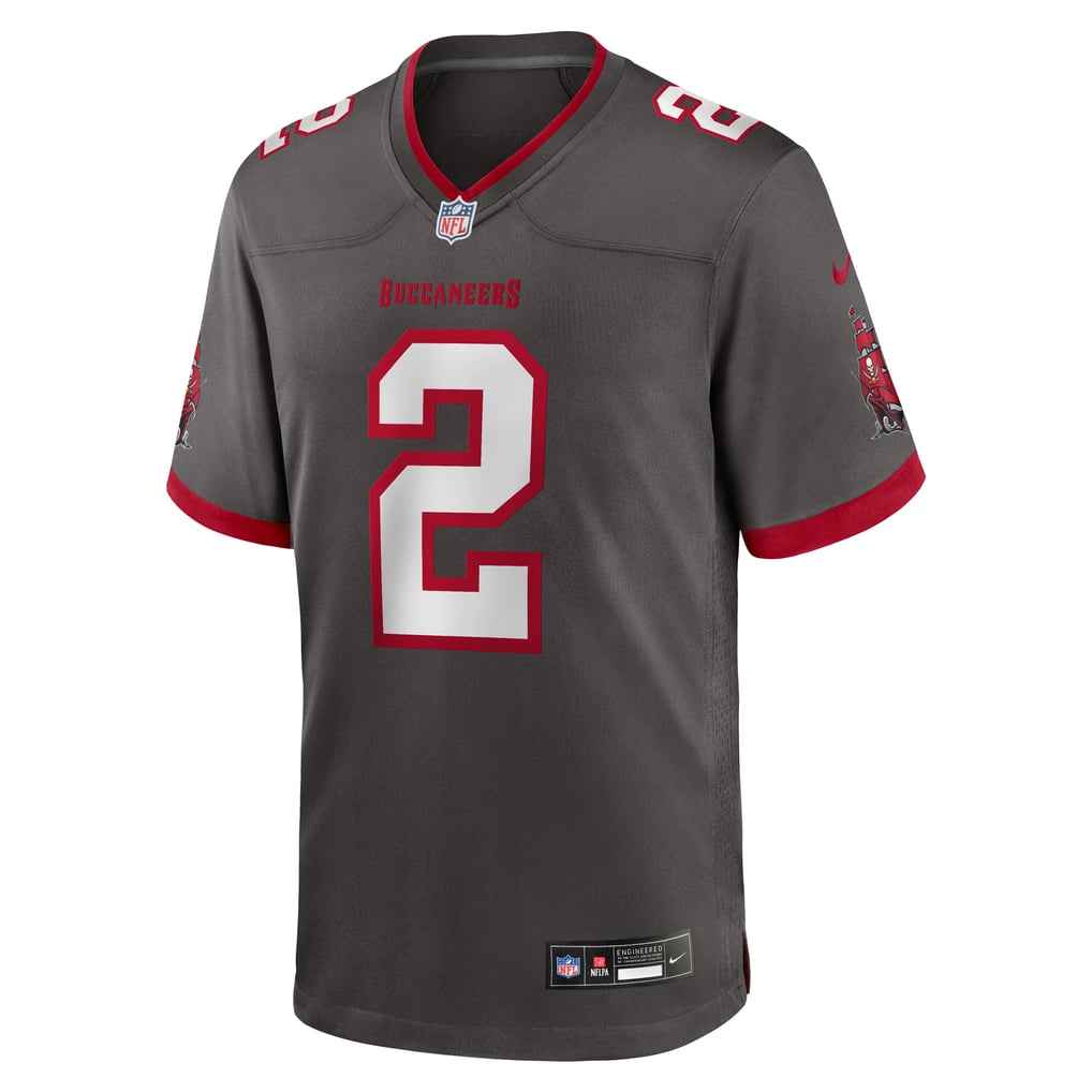 Men's Tampa Bay Buccaneers Emeka Egbuka Pewter Alternate Game Player Jersey