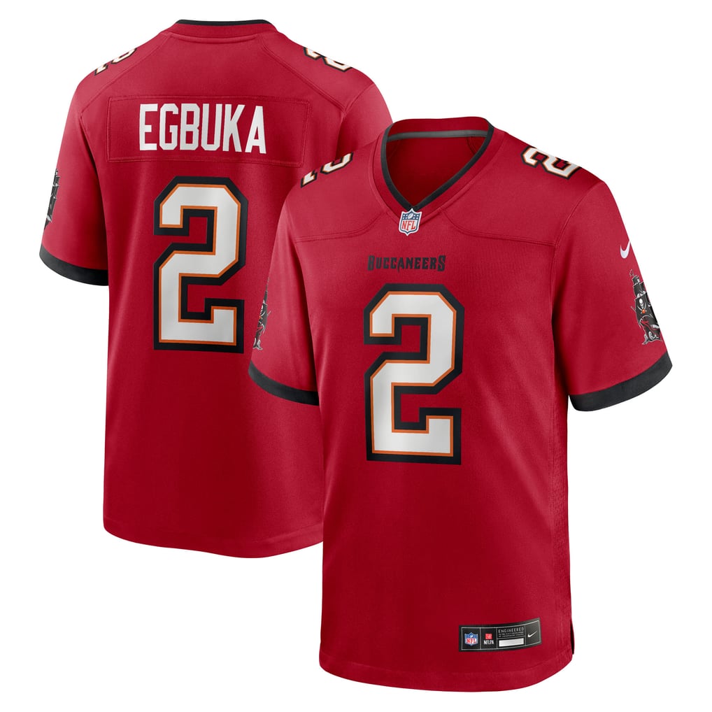 Men's Tampa Bay Buccaneers Emeka Egbuka Red Team Game Jersey
