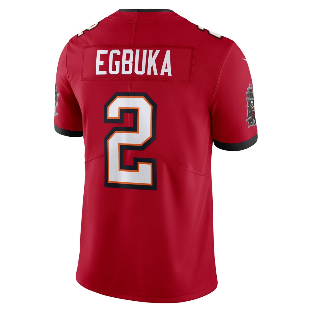 Men's Tampa Bay Buccaneers Emeka Egbuka Red Vapor Untouchable Stitched Limited Jersey