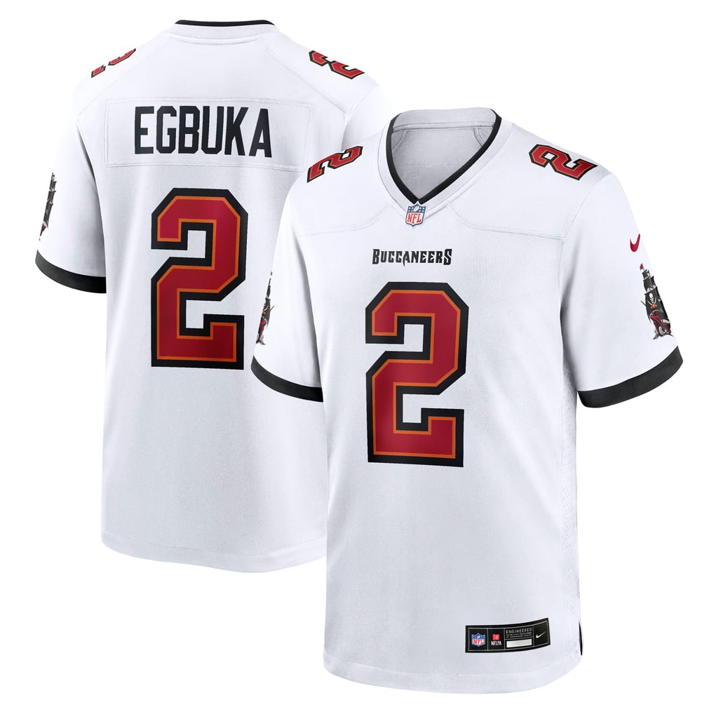 Men's Tampa Bay Buccaneers Emeka Egbuka White Game Jersey