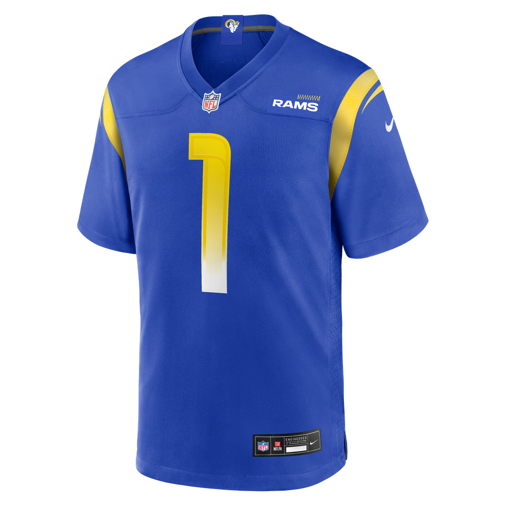 Men's Los Angeles Rams Emmanuel Forbes Jr. Royal Team Game Jersey