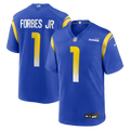 Men's Los Angeles Rams Emmanuel Forbes Jr. Royal Team Game Jersey