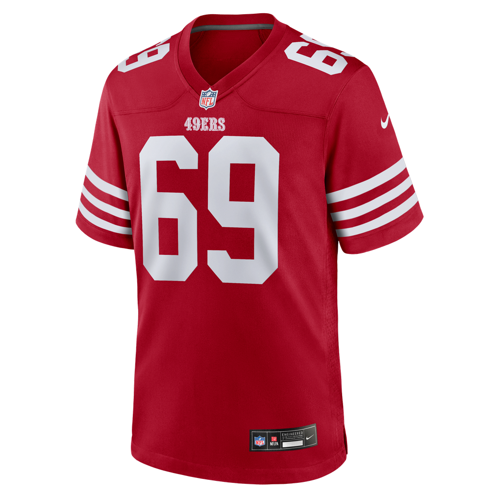 Men's San Francisco 49ers Enrique Cruz Jr. Scarlet Team Game Jersey