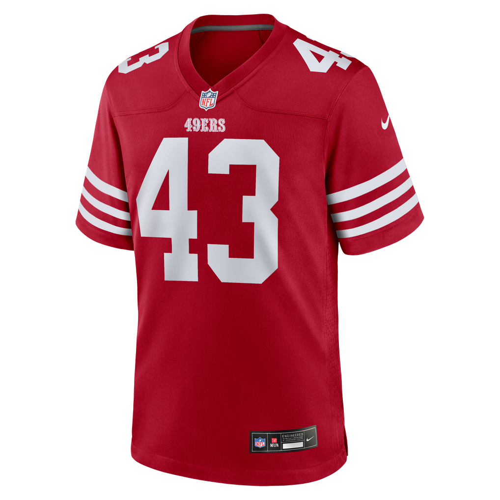 Men's San Francisco 49ers Eric Kendricks Scarlet Team Game Jersey