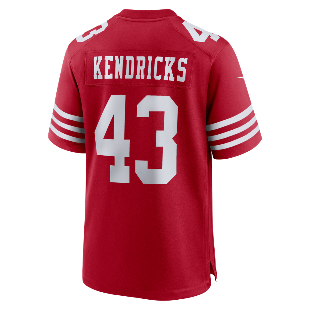 Men's San Francisco 49ers Eric Kendricks Scarlet Team Game Jersey