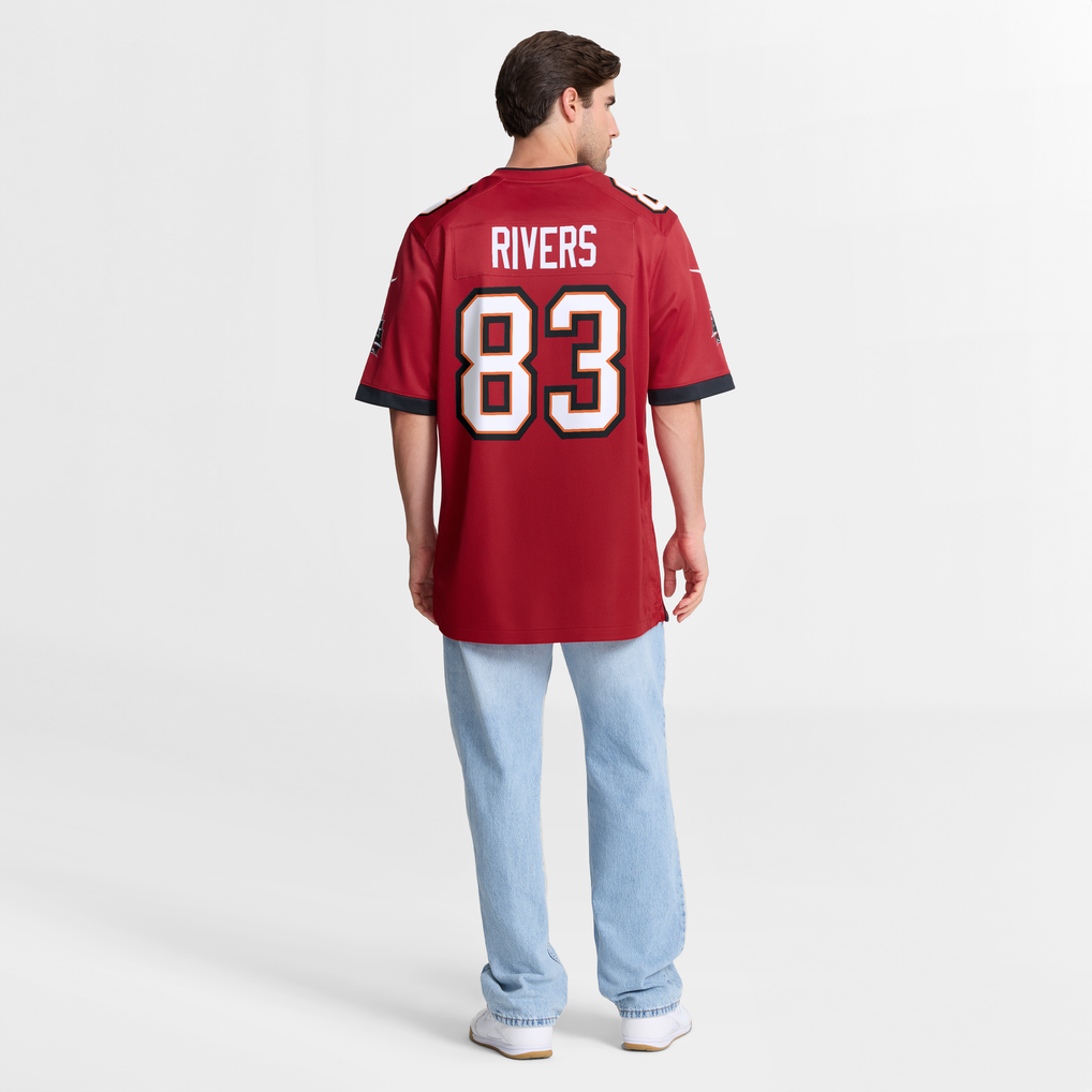 Men's Tampa Bay Buccaneers Eric Rivers Red Team Game Jersey