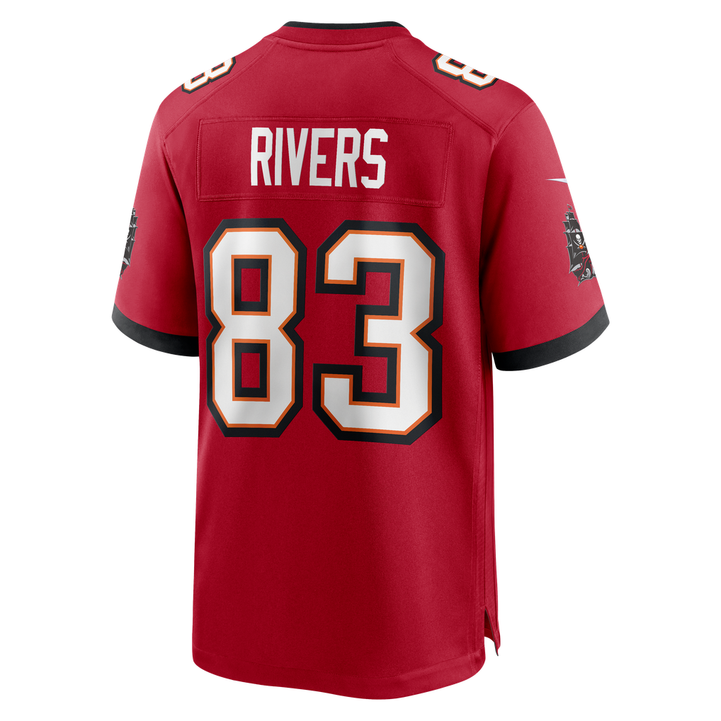 Men's Tampa Bay Buccaneers Eric Rivers Red Team Game Jersey