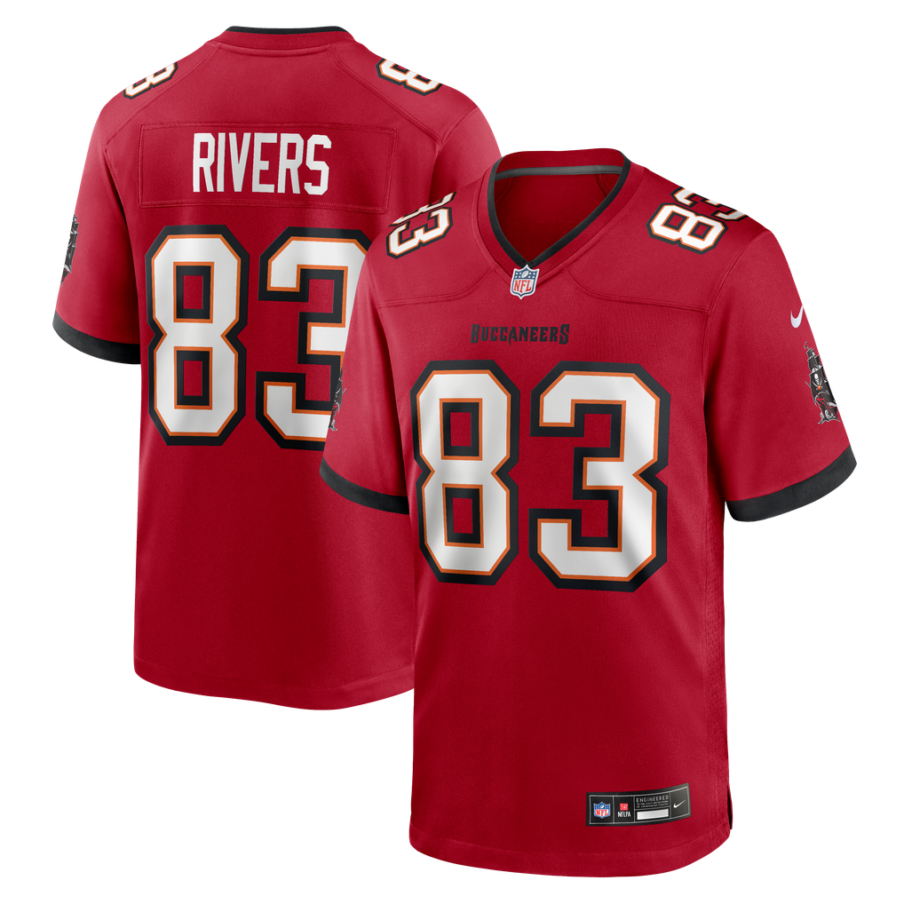 Men's Tampa Bay Buccaneers Eric Rivers Red Team Game Jersey