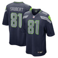 Men's Seattle Seahawks Eric Saubert College Navy Team Game Jersey
