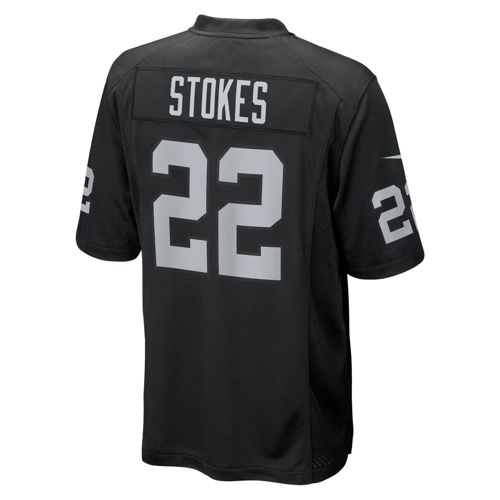 Men's Las Vegas Raiders Eric Stokes Black Team Game Jersey