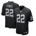 Men's Las Vegas Raiders Eric Stokes Black Team Game Jersey