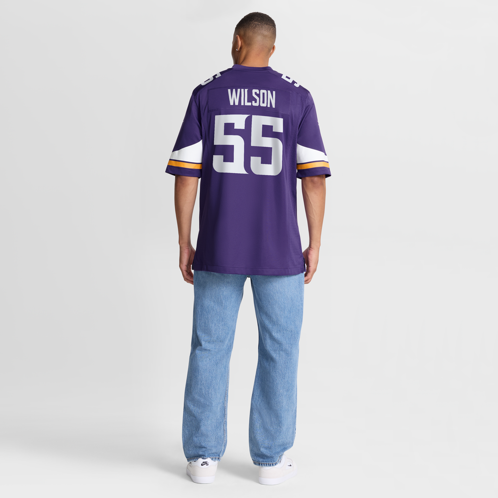 Men's Minnesota Vikings Eric Wilson Purple Team Game Jersey