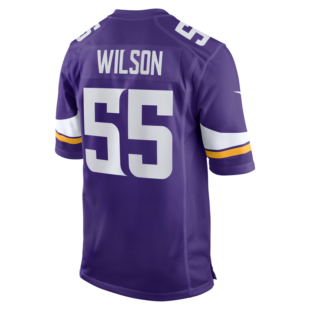 Men's Minnesota Vikings Eric Wilson Purple Team Game Jersey