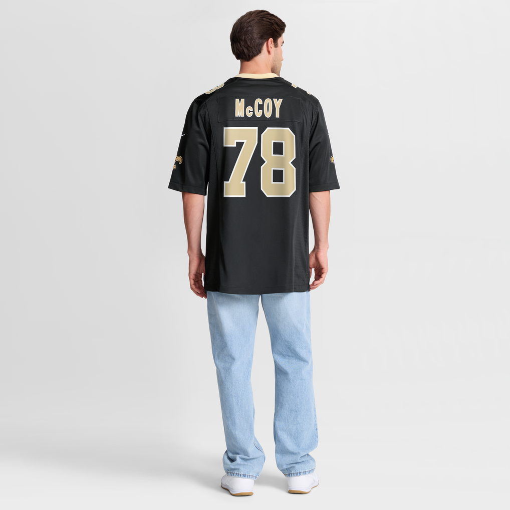 Men's New Orleans Saints Erik Mccoy Black Game Jersey