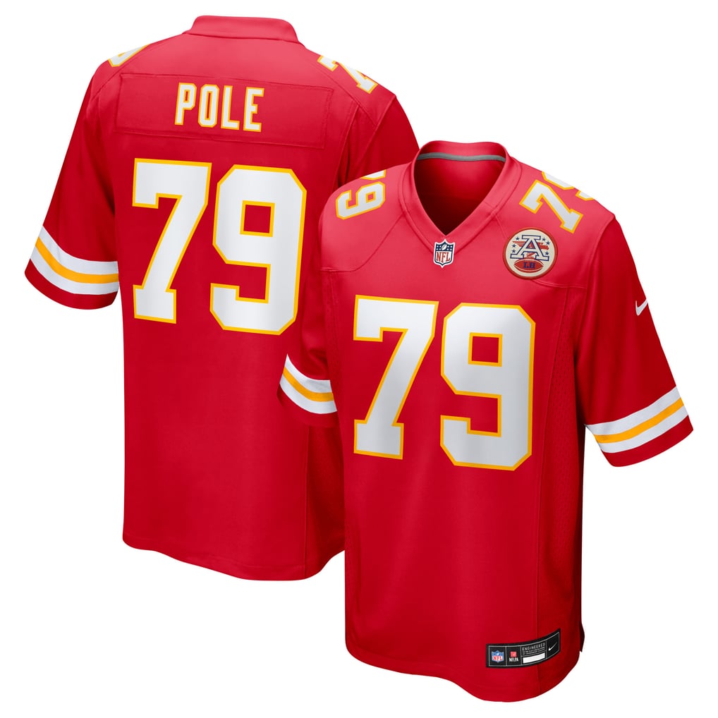Men's Kansas City Chiefs Esa Pole Red Team Game Jersey