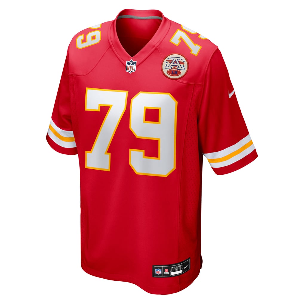 Men's Kansas City Chiefs Esa Pole Red Team Game Jersey