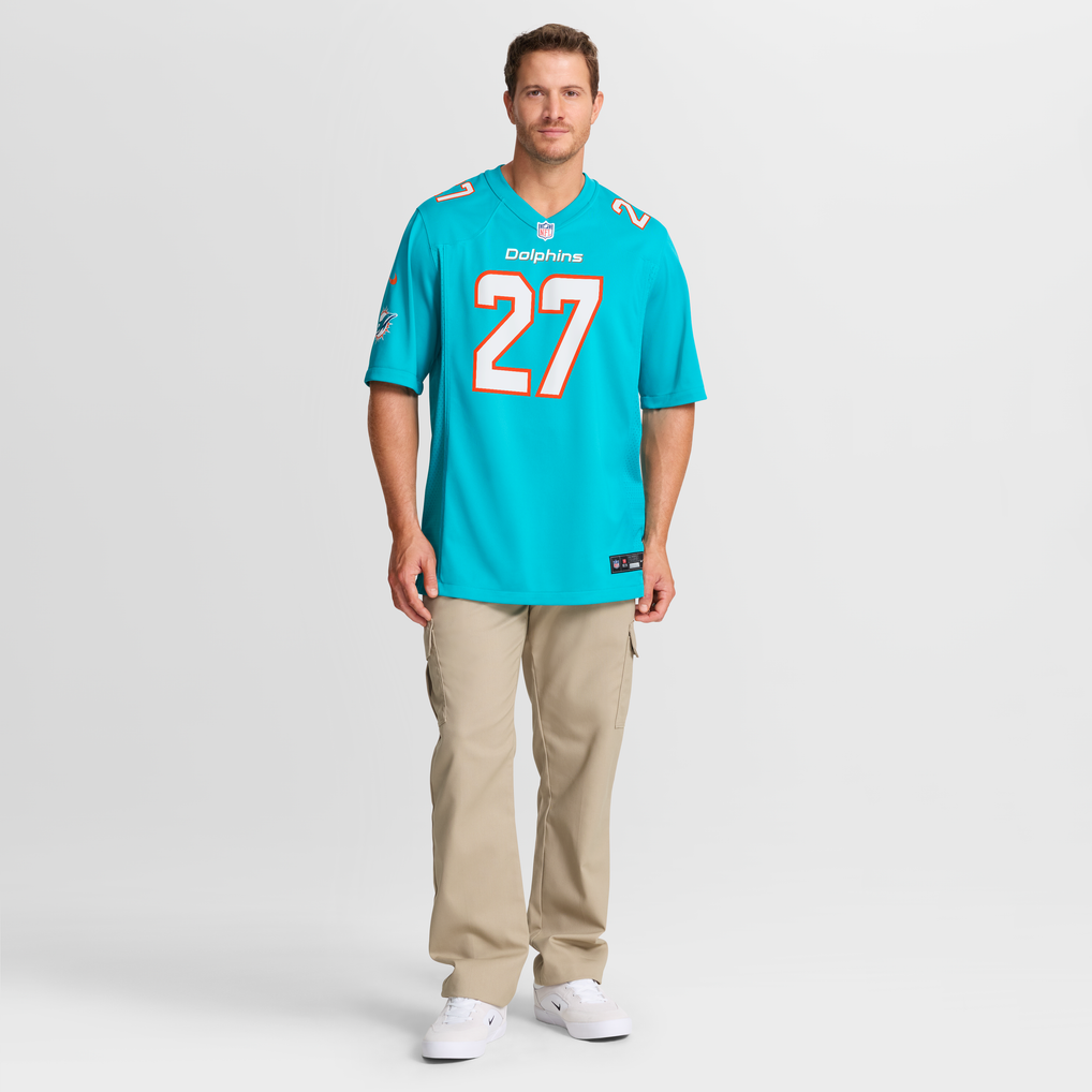 Men's Miami Dolphins Ethan Bonner Aqua Game Jersey