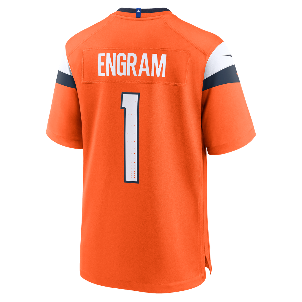 Men's Denver Broncos Evan Engram Orange Team Game Jersey