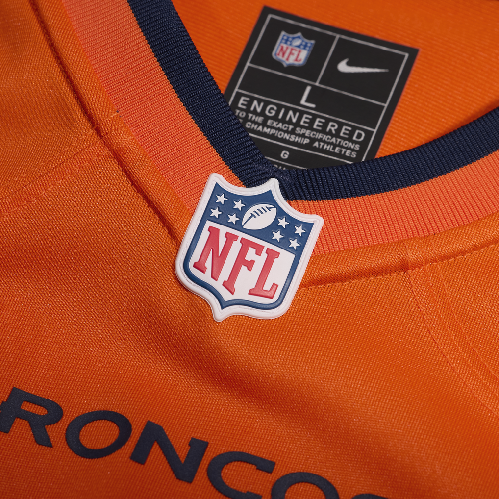 Men's Denver Broncos Evan Engram Orange Team Game Jersey
