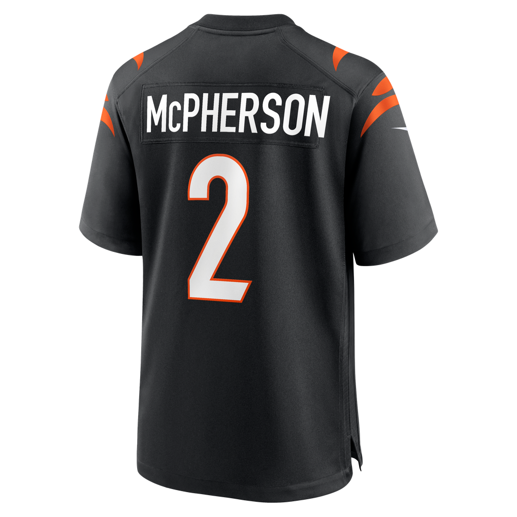 Men's Cincinnati Bengals Evan McPherson Black Game Jersey