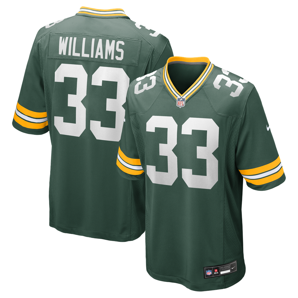 Men's Green Bay Packers Evan Williams Green Game Jersey