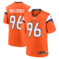 Men's Denver Broncos Eyioma Uwazurike Orange Team Game Jersey