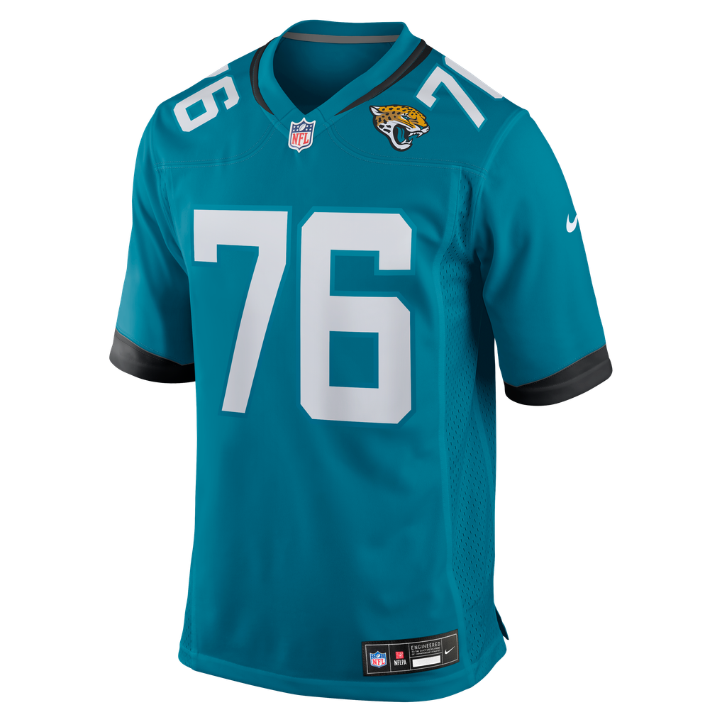Men's Jacksonville Jaguars Ezra Cleveland Teal Game Jersey