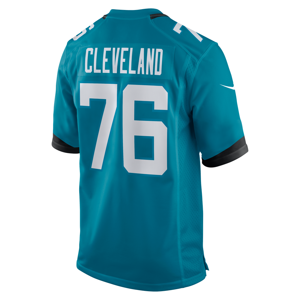 Men's Jacksonville Jaguars Ezra Cleveland Teal Game Jersey