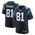 Men's Carolina Panthers Feleipe Franks Black Team Game Jersey