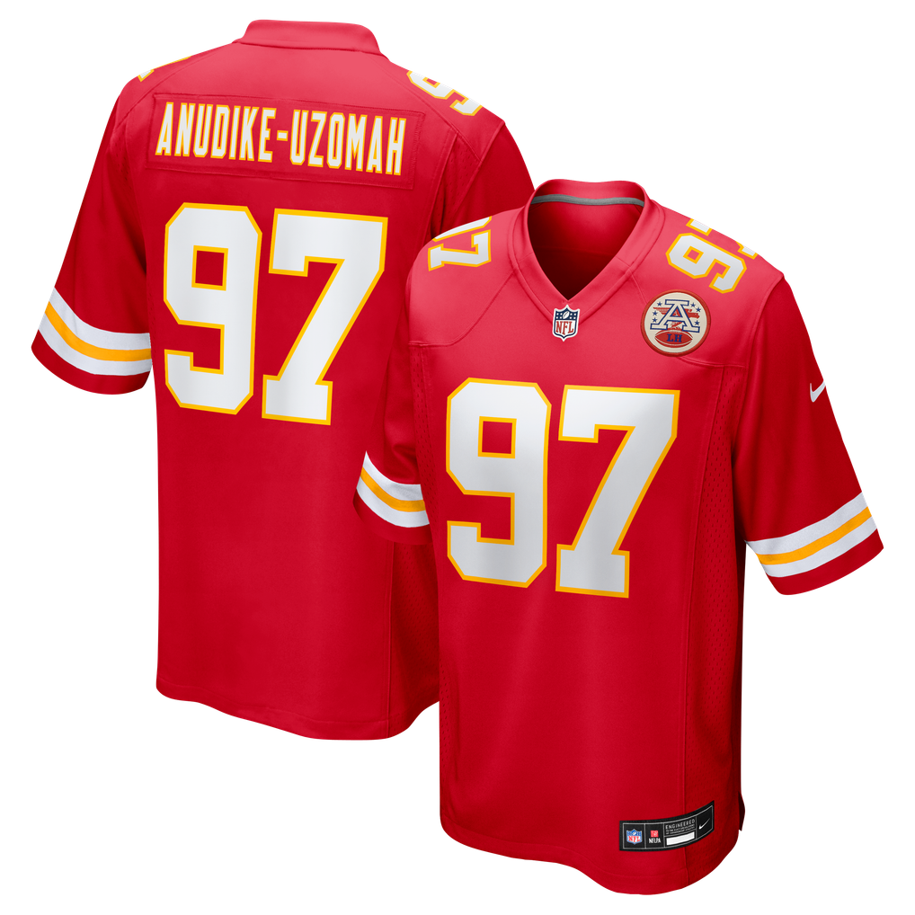 Men's Kansas City Chiefs Felix Anudike-Uzomah Red Game Jersey