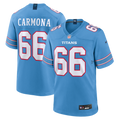 Men's Tennessee Titans Fernando Carmona Light Blue Team Game Jersey