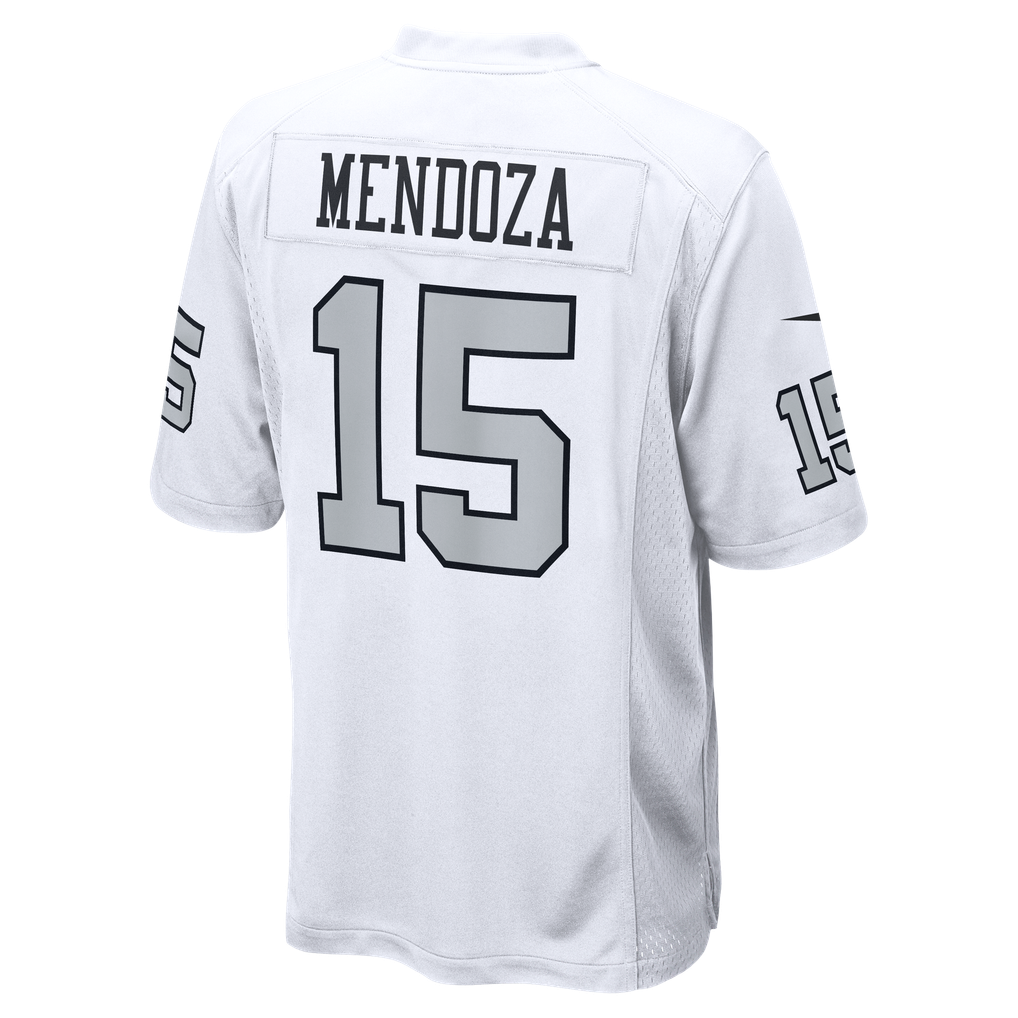 Men's Las Vegas Raiders Fernando Mendoza White Alternate Game Player Jersey