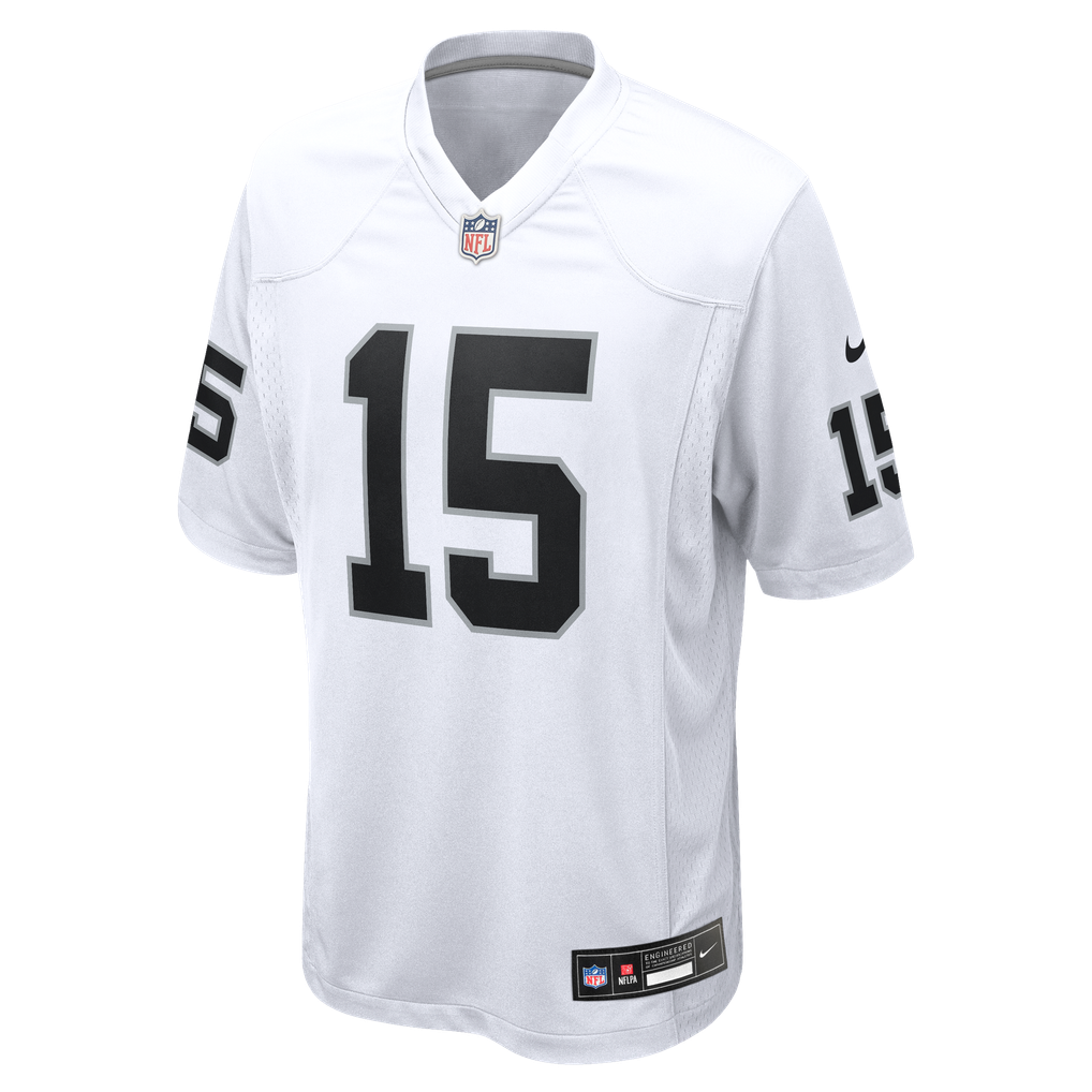 Men's Las Vegas Raiders Fernando Mendoza White Game Player Jersey